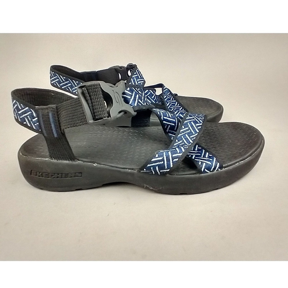 Skechers On the GO 400 Mens Sport Sandals Navy Blue Geometric SN 51569 Size 9